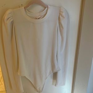 White GB Gianni Bini bodysuit